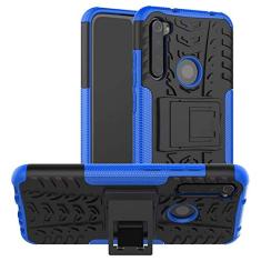 Capa Capinha Anti Impacto Para Xiaomi Redmi Note 8 Normal Tela 6.3Case Armadura Hybrid Refor�ada Com Desenho De Pneu - Danet (Azul)