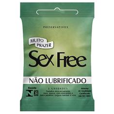 Preservativo Masculino Não Lubrificado Sex Free - 3 unidades