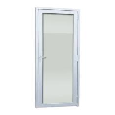 Porta de PVC  216x90cm Com 1 vidro Temperado ITEC Brimak Branco