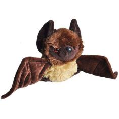 Wild Republic Bat Plush, Stuffed Animal, Pelúcia Brinquedo, Presentes para Crianças, HUG`EMS 7 polegadas