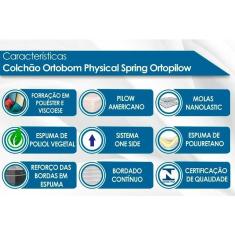 Colchão Casal para Hotelaria Nanolastic Physical Spring Ortopillow (138x188x23) - Ortobom