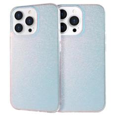 GANGANPRO Capa de telefone compatível com Samsung Galaxy S23 Plus 5G fluorescente iridescente holográfico gradiente TPU bumper PC traseira fina à prova de choque 6,6 polegadas