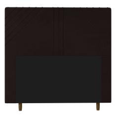 Cabeceira Cama Box Casal King Size Lisboa 195cm Marrom
