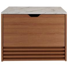 Balcao Gabinete 1 Gaveta Ripada - Bn3613 Amendoa