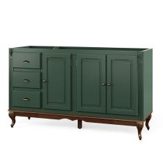Balcão De Pia Para Cozinha Hannover - M560703 Largura 160cm Cor Laca - Verde Musgo