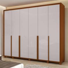 Guarda-roupa 6 Portas 6 Gavetas 100% Mdf Imperatore com Pés - Móveis L