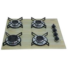 Fogão Cooktop Chamalar Premium 4 Bocas Ultra Chama Bivolt XP, Amadeira