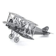 Miniatura De Montar Metal Earth Avião Fokker D-VII MMS005, Prata
