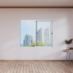Janela de Alumínio 100x100cm 2 Folhas Fortline Branco