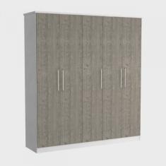 Guarda Roupa Casal 5 Portas 2 Gavetas Foscarini Branco/Demolição