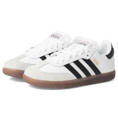 adidas Originals Samba OG Tênis feminino, Branco/Preto/Goma, 11.5 Little Kid
