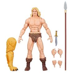 Boneco de ação Marvel Legends Series Ka-Zar 15cm com acessórios