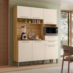 Armário de Cozinha 6 Portas 2 Gavetas Montesa - Kits Paraná