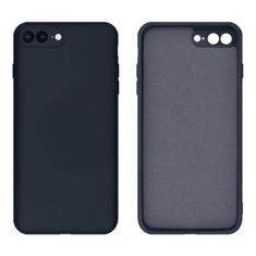 Capinha iPhone 7 e 8 Plus Proteção Câmera Silicone - GCM, Azul Cobalto