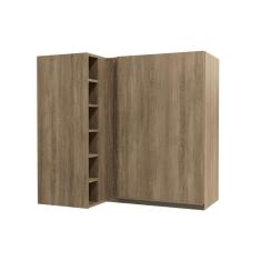 Armário Aéreo P/ Cozinha Canto Reto Maxxi G768 1 Porta 98cm Nogal - Kappesberg