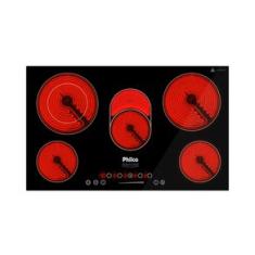 Cooktop 5 Bocas Elétrico Philco Volcano PCT55VC 220