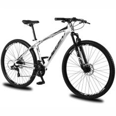 Bicicleta Aro 29 KRW Alumínio Shimano TZ 24 Velocidades Freio a Disco Suspensão Mountain Bike KR9-Unissex