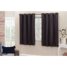 Cortina Corta Luz Blackout Blecaute 2,80 x 1,60 Tabaco Lisa