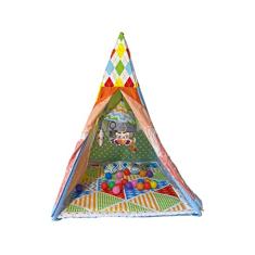 Tapete de Atividades Camping Com Piscina de Bolinhas e Tenda