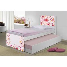 Bicama Juvenil Adesivada Rosas