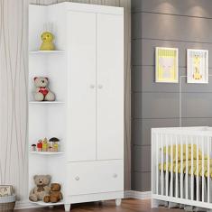 Guarda Roupa Quarto Infantil Gutti com 2 Portas e 1 Gaveta