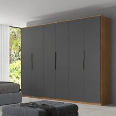 Guarda Roupa Casal 6 Portas Atrice Demóbile Móveis Amendola/grafite