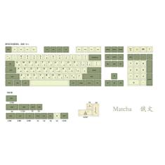 XDA V2 chave conjunto matcha chá verde Dye Sub grosso pa ~(#Matcha S