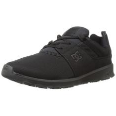 DC Heathrow Tênis de skate masculino casual, Preto/Preto/Preto, 4