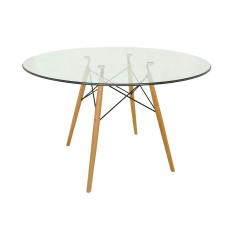 Mesa Eames Eiffel Redonda 90cm - Vidro