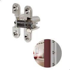 Dobradiça Invisivel 45x12mm Cromada Hardt