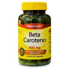 Beta Caroteno 400mg 60 Cápsulas Maxinutri
