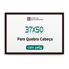 Moldura para Quebra Cabeça Grow 500 Peças 50x37 cm com Proteção Petg (Preto)