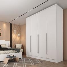 Guarda Roupa Solteiro 4 Portas 4 Gavetas - Sevilla-Neve - Tcil Móveis