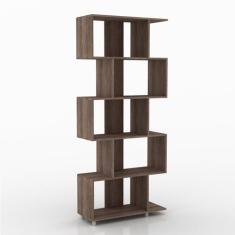 Estante para Livros com Nichos ESM209 Movelbento, Rústico