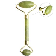 Massageador Facial Pedra De Jade Rolo Anti Rugas Stress - Biong