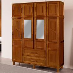 Guarda-Roupa Casal Campo Grande 8 Portas 2 Gavetas com Espelho Ypê - R