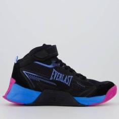 Tênis Everlast Jump 5 Feminino Preto e Roxo-Feminino