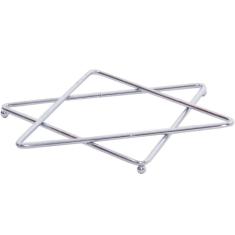 Descanso De Panelas Quentes Suporte Aparador Estrela Cromado