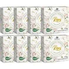 8UN Sabonete Vegetal Rosas Brancas 170G Davene