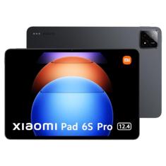 Xiaomi Pad 6S Pro (256 GB + 8 GB) WiFi Versão 12,4 polegadas 3K 144Hz 10000mAh Bluetooth 5.3 (6 alto-falantes) Câmera de 50 MP (cinza grafite)