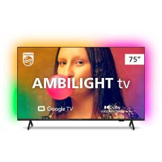 Smart TV LED 75" Ultra HD 4K Philips Ambilight 75PUG7908 com Google TV, Comando de Voz, Dolby Vision/Atmos, Wi-Fi, Entradas HDMI, USB e Bluetooth