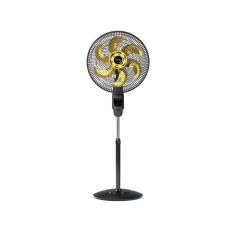Ventilador De Coluna Mallory Chronos 40Cm Preto E Dourado