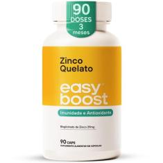 Zinco Quelato Easy Boost Bisglicinato 100% 29mg 90 Capsulas