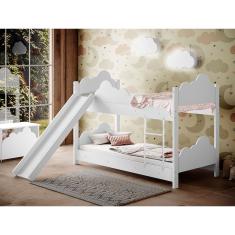 Beliche Infantil Com Escorregador Juvenil Marina - Branca Branco