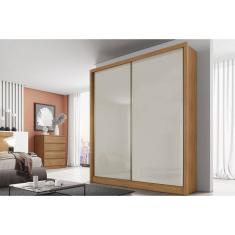 Guarda Roupa 2 Portas de Correr e 3 Gavetas Virtus/Toledo Plus Cumaru/Fendi 25 - Novo Horizonte