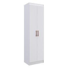 Guarda Roupa Solteiro CR35217 2 Portas de Bater 0 Gavetas MDP Branco