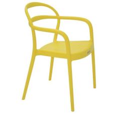 Cadeira Plastica Monobloco Com Bracos Sissi Amarela - Tramontina
