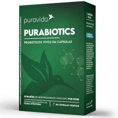 PURABIOTICS - PROBIóTICOS VIVOS EM CáPSULAS - (30 CAPS VEGANAS) - PURA VIDA 