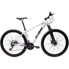  Bicicleta Aro 29 Ksw Xlt 24v Freio A Disco Suspensão Mountain Bike Alumínio - Branco