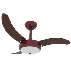 Ventilador De Teto Lux 2003 Com 3 Pás Mdf Marca Infinity (CHOCOLATE COM PÁS TABACO, 220V)